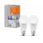 Preview: LEDVANCE SMART+ WiFi Classic E27 Leuchtmittel RGBW Farbwechsel dimmbar 9,5W wie 75W 2700-6500K